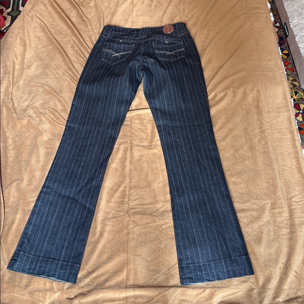 Double D Ranch Black Pinstripe Jeans. Sz 4.
Great shape! - Picture 11 of 12
